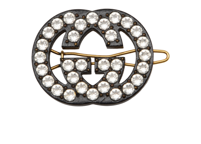 Gucci GG Crystal Hair Clip, front view